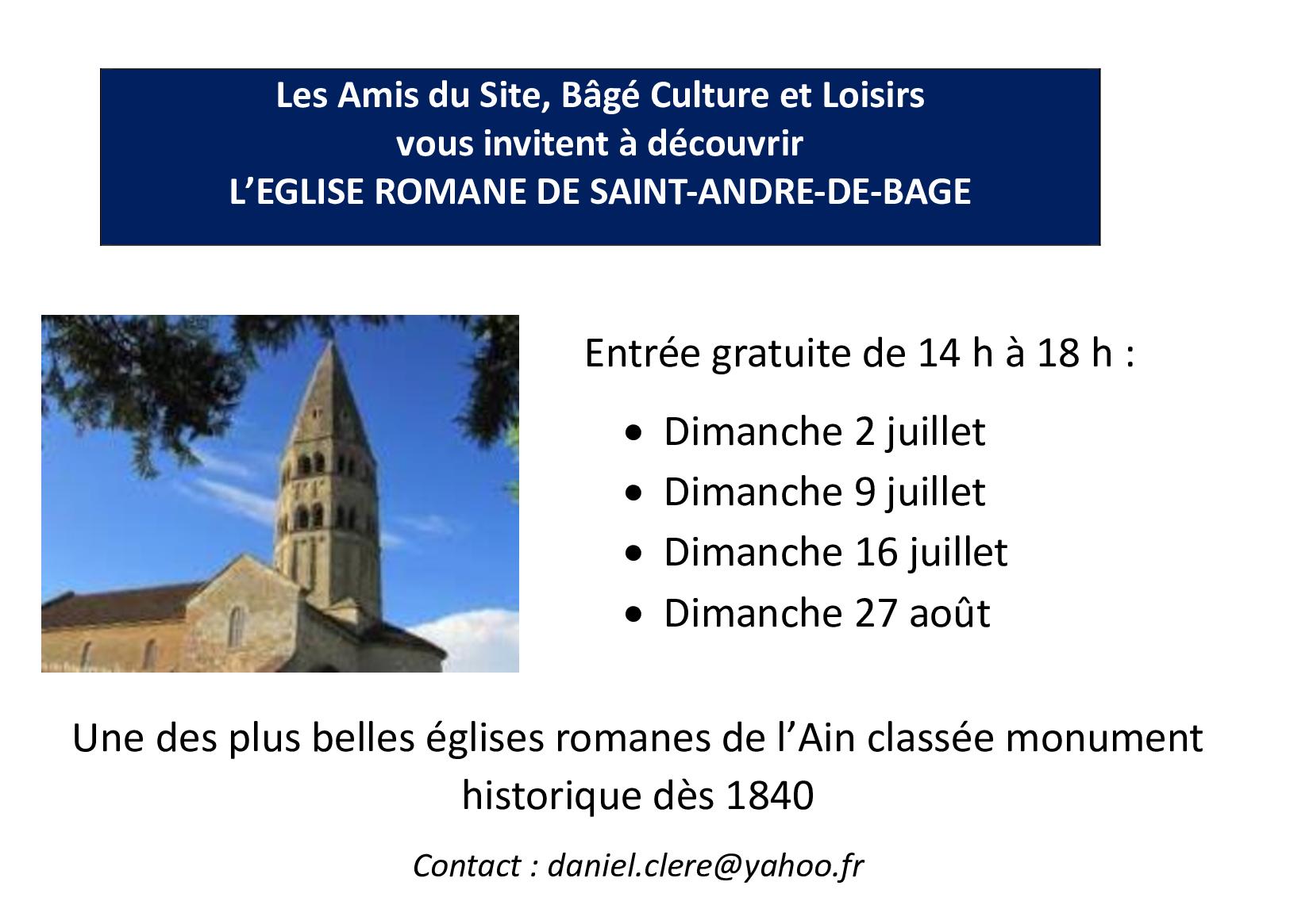 Flyer ouverture eglise